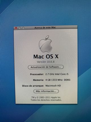 Imac 21.5” 2011