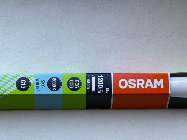 Lâmpada Fluorescente Osram T8 18W 1200lm