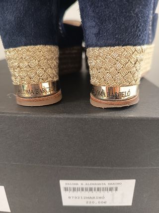 Sandalia-Alpargata azul marino