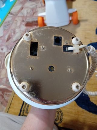 Telefono vintage ceramico oro-bianco