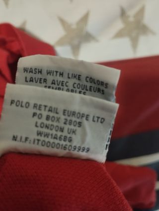 Polo Ralph Lauren rojo lavado