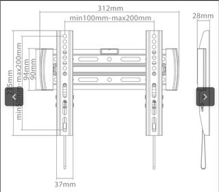 Soporte de TV pared EVO 22F