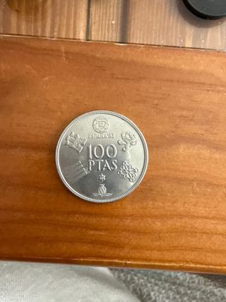 Moneda plata 100 pesetas