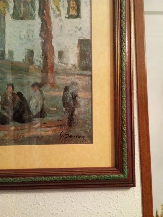 Cuadro de Algorta barrio de pescadores