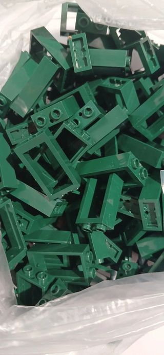 Lego window 1x2x3 Flat front 20 novas