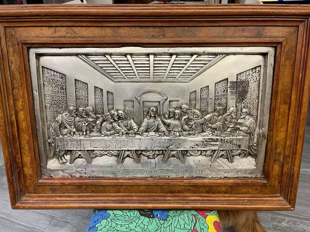 Cuadro Santa Cena - Metal y Madera