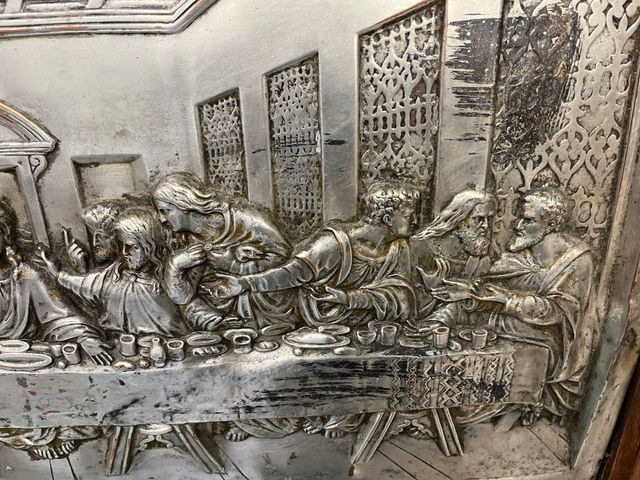 Cuadro Santa Cena - Metal y Madera