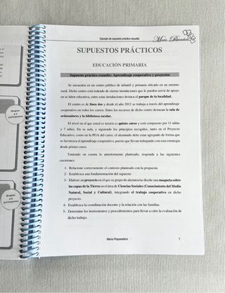 Curso de Supuestos Prácticos OposicionesEducación Primaria