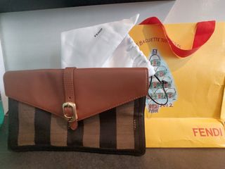 Pochette Fendi Pequin Clutch