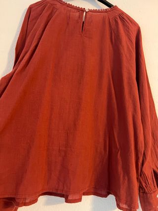 Blusa vintage lino
