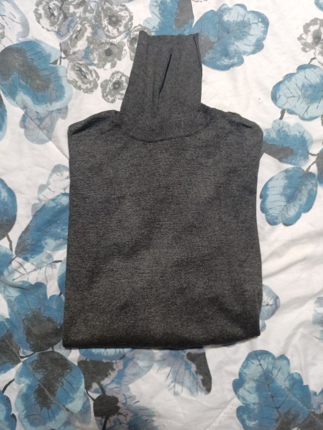 Sueter cuello alto gris - Hombre