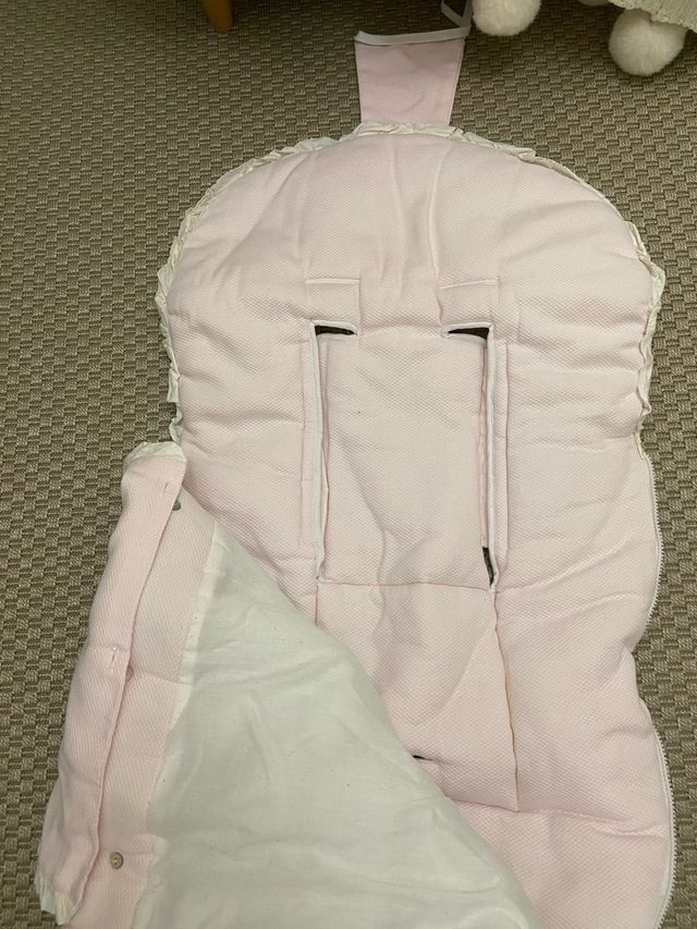 Saco silla paseo bebé rosa