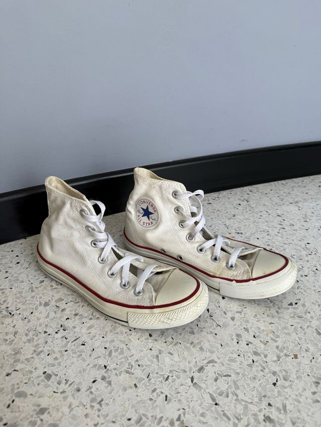 Converse All Star alte bianche