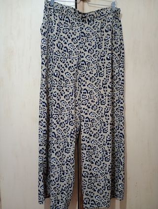 Pantalones palazzo leopardo