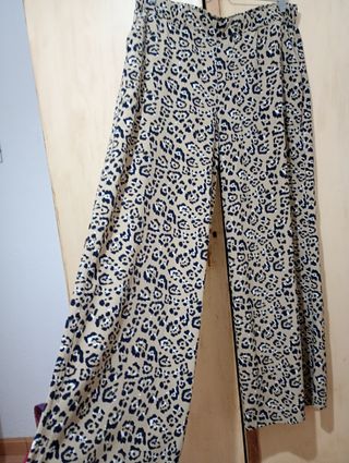Pantalones palazzo leopardo