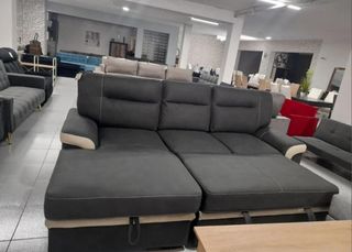 Sofá cama rinconera gris/beige