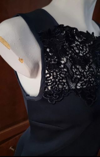 Vestido de verano azul marino S,M