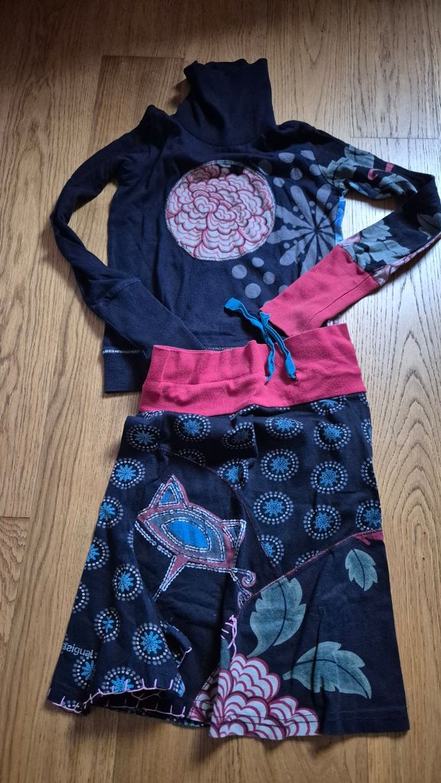 Completo bambina Desigual 6/8 anni.