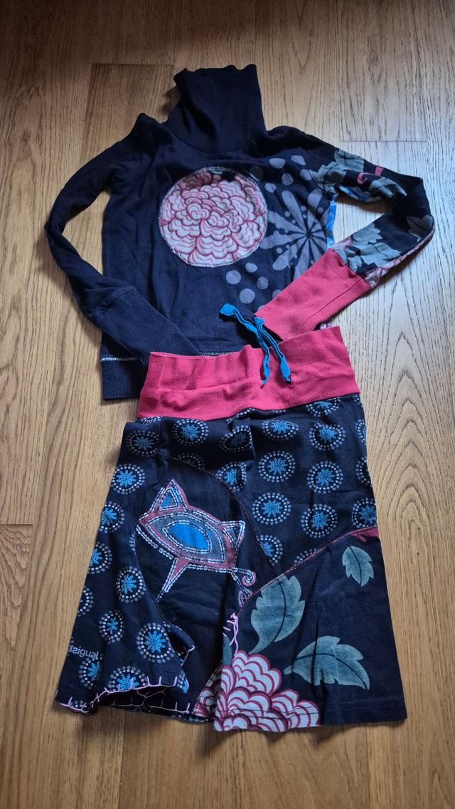 Completo bambina Desigual 6/8 anni.