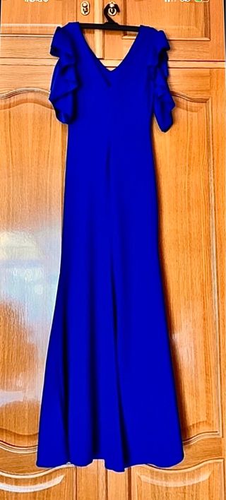 Vestidazo azul real graduacion boda fiesta