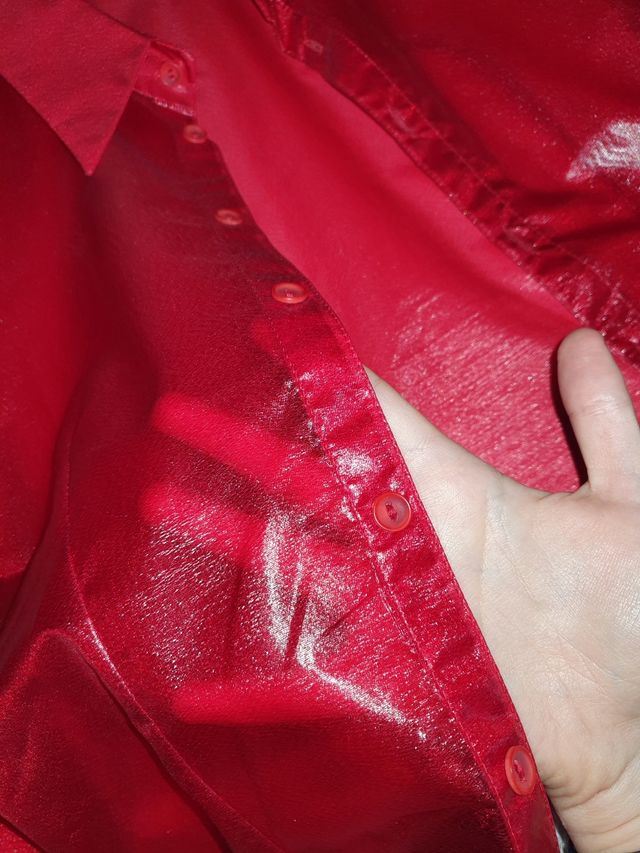 100 silk transparent shirt organza effect