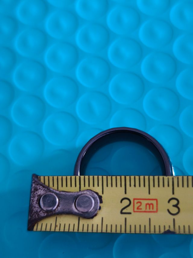 Anillo Ceranity de Plata 925 y Ceramica. Talla 16.