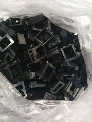 Lego window 1x2x2 black 25 peças novas