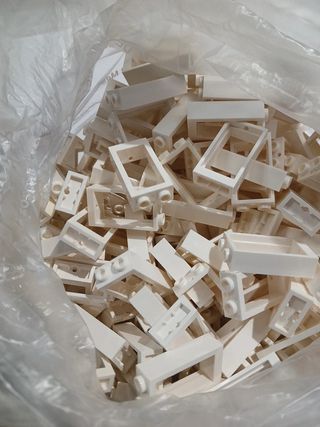 Lego window 1x2x3 white 25 peças novas