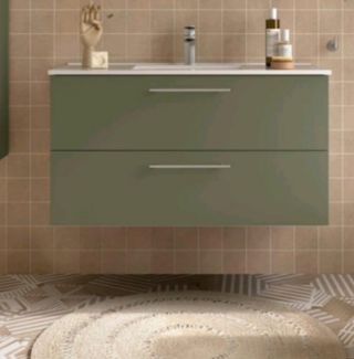 Mueble baño Salgar Silane 100x45cm