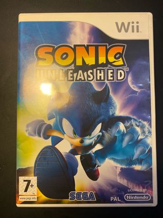 Sonic Unleashed Wii - Caja y manuales