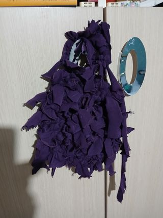 Sottopentola viola in tessuto