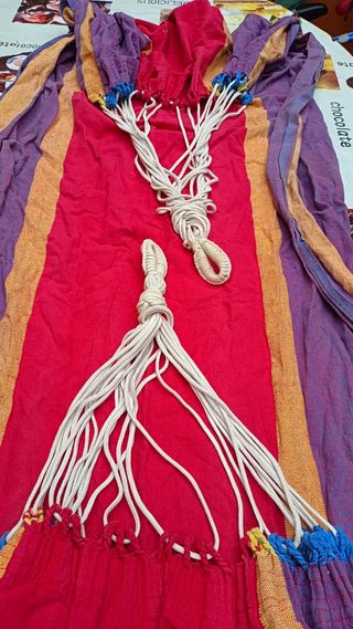 Hamaca roja y morada - algodón