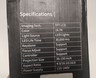 Proyector LED Home Theater (NUEVO) de 37" a 170"