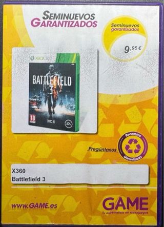 Battlefield 3 & Battlefield Hardline - Xbox 360