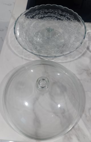 Cubierta para tartas de cristal - 29cm