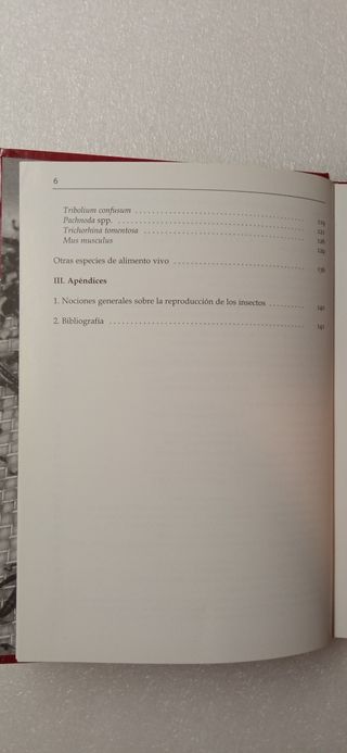 Cria y mantenimiento de alimento vivo.