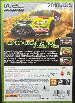 WRC FIA World Rally Championship Xbox 360
