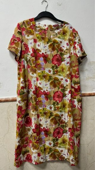 Vestido flores XXXL