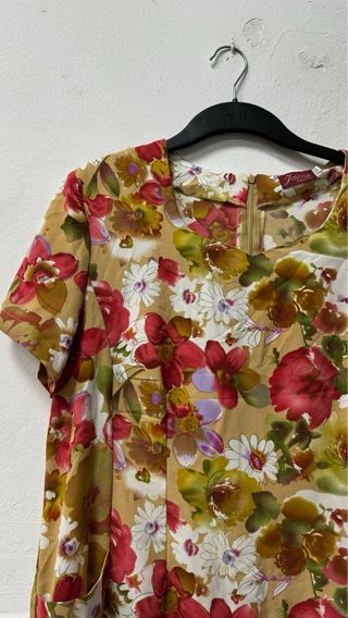 Vestido flores XXXL