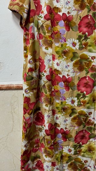 Vestido flores XXXL