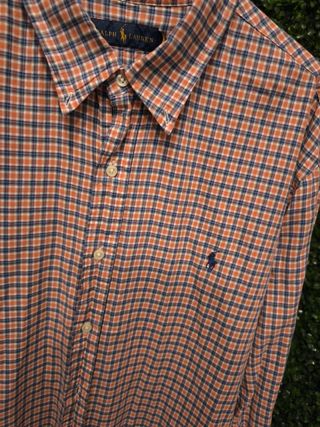 Camicia Ralph Lauren a quadri arancioni