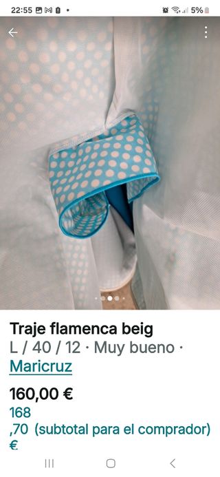 Traje gitana beig bordado