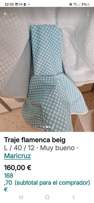 Traje gitana beig bordado