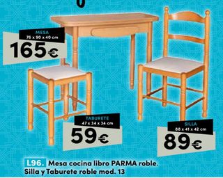 Mesa cocina libro PARMA roble - 13