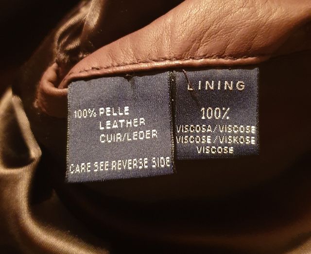 Giubbotto uomo pelle marrone John Ashfield tg.44