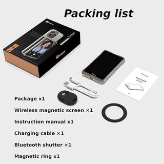 ZTIANFOTO Pantalla magnética Bluetooth 4'' visor