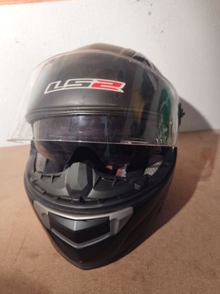 Casco moto LS2 NEGRO