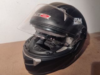 Casco moto LS2 NEGRO