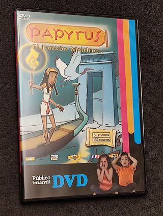 DVDs infantiles: Papyrus, Popeye, Mini monstruos.