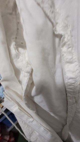 Traje gitana blanco y azul